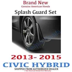 2013-2015 Honda Civic Hybrid Genuine Oem 4dr Splash Guard Set (08p00-tr0-100a). Fixed Price $111.09.