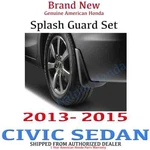 Genuine Oem Honda Civic 4dr Sedan Splash Guard Set 2013-2015 (08p00-tr0-100a). Fixed Price $111.09.