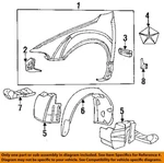 Chrysler Oem-front Fender Liner Inner Splash Shield Guard Left. Fixed Price $65.16.
