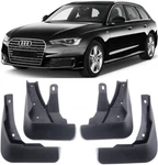 Genuine Full Set Splash Guards Mud Flaps For 2016-2018 Audi A6 C7 Sedan Estate. Fixed Price $19.99.