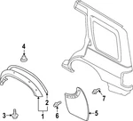 Genuine Nissan Mud Guard Screw 08340-51208. Fixed Price $1.47.