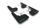 Rally Armor For 2013-2017 Crosstrek Xv Black Ur Mud Flap W/ Teal Altered Font. Fixed Price $164.00.