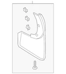 Genuine Ford Splash Guards Premium Flat Kb3z-16a550-j. Fixed Price $97.19.
