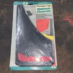 Vintage Nos Red Reflective Mud Flaps Splash Guards Powerflow Rare - Size: A. Fixed Price $15.00.