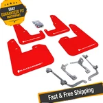 Rally Armor Mf15-ur-rd/wh Red/white Ur Mud Flaps For 2011-2014 Subaru Wrx Hatch. Fixed Price $181.50.