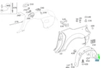 Mercedes-benz Slk R171 Rear Left Wheel Housing Liner A1716901730 No Duty To. Fixed Price $145.26.