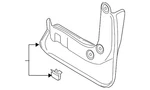 Genuine Ford Splash Guards - Molded Front Pair Black Ds7z-16a550-aa. Fixed Price $55.80.