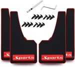 4 Pcs Car Rubber Mudguard Mud Flaps Splash Guards For Sports. Fixed Price $42.99.