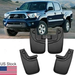4pcs Black Front Rear Mud Guards Flaps Splash Fender For Toyota Tacoma 2005-2015. Fixed Price $58.89.