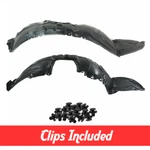 Front Driver & Passenger Side Fender Liner Set W/ Clips For 2010-2013 Mazda 3. Fixed Price $49.99.