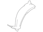 Genuine Mercedes-benz Fender Splash Shield 204-690-85-30. Fixed Price $132.05.