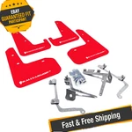 Rally Armor Mf19-ur-rd/wh Red/white Ur Mud Flaps For 11-14 Subaru Sti/wrx Sedan. Fixed Price $192.50.