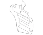 Genuine Mitsubishi Splash Shield 5370b810. Fixed Price $38.21.