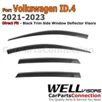 Wellvisors Window Visors Rain Guards For 2021-2026 Volkswagen Id.4 Black Trim. Fixed Price $96.99.