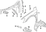Genuine Audi Spoiler 4ke-853-888-f. Fixed Price $81.21.