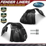 2x Front Inner Fender Liners With Insulation Foam For Jeep Bv Renegade 2019-2023. Fixed Price $192.19.