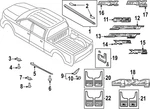 Genuine Ford Splash Guards Rear Pair - Black Logo Vml3z-16a550-jb. Fixed Price $303.85.