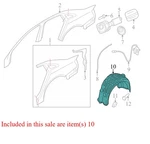 2010 Audi A4 Rear Left Quarter Panel Splash Shield Used Oem 8k0810171b. Fixed Price $230.99.