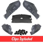 Fender Liner & Under Cover Set W/ Clips For 2005-2009 Ford Mustang Fo1250127. Fixed Price $82.33.
