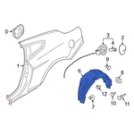 For Ford Mustang 15-23 Fr3z63278b50a Rear Right Quarter Panel Splash Shield. Fixed Price $156.06.