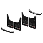 Front And Rear Rubber No-drill Gatorback Mud Flap Kit With Black At4 Logo. Fixed Price $620.10.