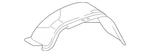 Genuine Mercedes-benz Fender Splash Shield 463-884-13-22. Fixed Price $204.24.