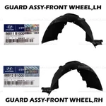 Genuine Fender Liner Guard Front Wheel Lh Rh 2p 1set For Hyundai Genesis G80. Fixed Price $360.00.