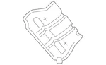 Genuine Nissan Radiator Support Splash Shield 50810-1pa0b. Fixed Price $123.55.