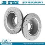 358mm Rear Drilled Disc Brake Rotors Kit For 2009-2023 Dodge Ram 2500 3500 8 Lug. Fixed Price $175.16.
