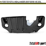 Engine Splash Shield For Toyota Highlander 2017 2018 2019 3.5l 514200e010 Rear. Fixed Price $75.99.