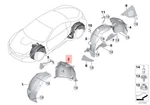 Genuine Bmw I I8 I12 I15 Cover Wheel Arch Frontsection Rear Right 51717328622. Fixed Price $118.75.