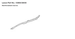 Lexus Ls500 Front Driver's Side Fender Protector Seal 53808-50030 2018-2024 Oem. Fixed Price $65.00.