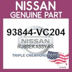 Genuine Nissan 93844-vc204 Rubber Assy-rr 93844vc204 Oem. Fixed Price $40.91.