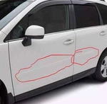 2017 Subaru Impreza Body Side Moldings - Oem Lithium Red J101sfl500t3. Fixed Price $79.95.