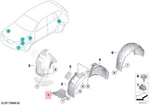 Genuine Bmw G02 X4 20dx 20ix 25dx 30dx 30ix Sac Cover Bottom Right 51717422971. Fixed Price $87.34.