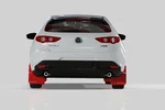 Rally Armor Mud Flaps For 2019-2023 Mazda 3 Hatchback Red W White Logo. Fixed Price $182.75.