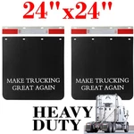 2x Heavy Duty 24"x24" Hdpe Mud Flaps Splash Guard Car Semi Truck Big Rig Trailer. Fixed Price $50.55.