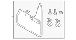 Genuine Volkswagen Splash Guard Kit 5g0-075-101. Fixed Price $92.65.