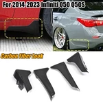 4pcs Front+rear Splash Mud Flap Guards For Infiniti Q50 Q50s Jdm Sport 2014-2023. Fixed Price $126.22.