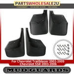 Splash Guards Mud Flaps Mudguards Rh & Lh 4pcs For Chevy Trailblazer 2002-2009. Fixed Price $43.02.