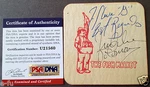 Freddie Solomon Signed Fish Market Coaster Rare Full Sig Auto Psa/dna Autograph. Fixed Price $199.95.