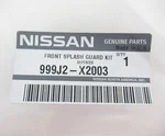 Genuine Oem Nissan 999j2-x2003 Splash Guards Front 2pc Set 2013-2020 Pathfinder. Fixed Price $73.13.