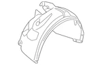 Genuine Audi Fender Liner 8j0-821-171-b. Fixed Price $121.24.