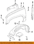 Gm Oem 88-00 C1500 Fender Components-splash Shield 15686091. Fixed Price $62.19.