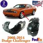 Front Splash Shield Inner Fender Liners Set For 2008-2014 Dodge Challenger. Fixed Price $77.03.