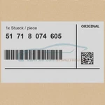 Genuine Bmw 51718074605 -. Fixed Price $52.29.