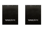 Volvo Trucks 24" X 30" Black & Silver Poly Plastic Semi Truck Mud Flaps-pair. Fixed Price $114.99.