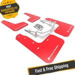 Rally Armor Mf71-ur-rd/wh Red Mud Flaps For 17-21 Civic Ex, Ex-l, Lx Hatchback. Fixed Price $172.75.