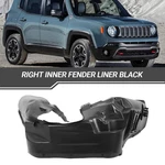 Passenger Side Black For 2015-2018 Jeep Renegade Right Inner Fender Liner. Fixed Price $38.90.