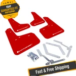 Rally Armor Mf27-ur-rd/wh Red/white Ur Mud Flaps For 12-19 Ford Focus, St, Rs. Fixed Price $164.00.
